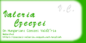 valeria czeczei business card